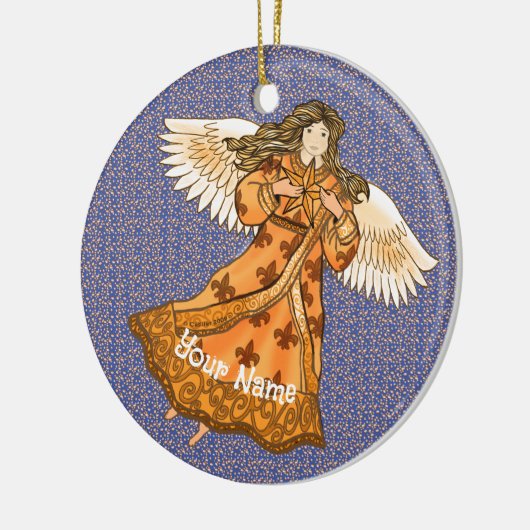 Königlicher Engel Keramik Ornament (Links)