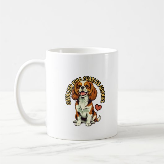 Königlicher Erlass: Der "Comforter" Spaniel Kaffee Kaffeetasse (Links)