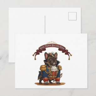 Königlicher Französischer Bulldoggen-Wächter Vinta Postkarte