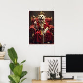Königlicher Herrscher über Snacks und Sofa Poster (Heimbüro)