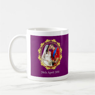 Königlicher Hochzeits-Kuss Williams und Kate Kaffeetasse