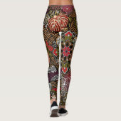 Königlicher Japaner gestickte Seide Leggings (Rückseite)