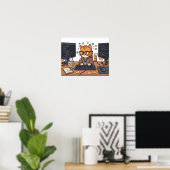 Königlicher Katzenposter Poster (Heimbüro)