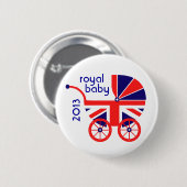 Königlicher Kinderwagen-Knopf Button (Vorne & Hinten)