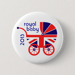 Königlicher Kinderwagen-Knopf Button