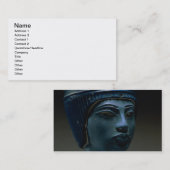 Königlicher Kopf des Fakes, ursprünglich Visitenkarte (Vorne/Hinten)