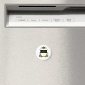 Königlicher Kronenschild Ich bin königlich Magnet (In Situ (Geschirrspüler))