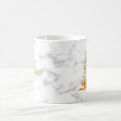 Königlicher Kroninitial-Buchstabenmonogramm-Name M Kaffeetasse (Mittel)