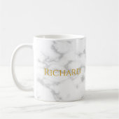 Königlicher Kroninitial-Buchstabenmonogramm-Name M Kaffeetasse (Links)