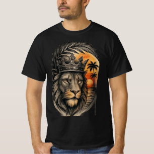 Königlicher Löwenkönig-Stärke-Grafik T-Shirt