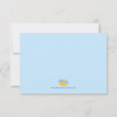 Königlicher Märchenprinzjungengeburtstag danken Dankeskarte (Rückseite)