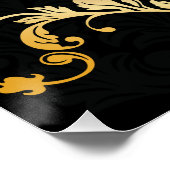 Königlicher Musiknote Poster (Ecke)