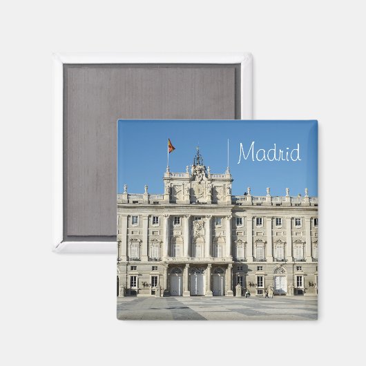 Königlicher Palast, Madrid Magnet (Vorderseite/Rückseite)
