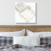 Königlicher Palast. Madrid Spanien Leinwanddruck (Insitu (Schlafzimmer))