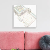 Königlicher Palast. Madrid Spanien Leinwanddruck (Insitu (Wohnzimmer))