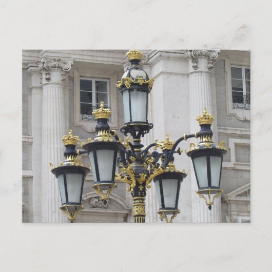 Königlicher Palast, Madrid, Spanien Postkarte (Vorderseite)