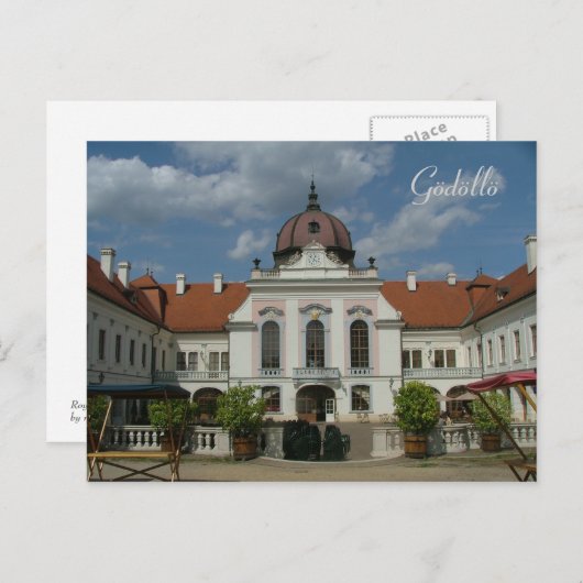 Königlicher Palast Postkarte (Vorne/Hinten)
