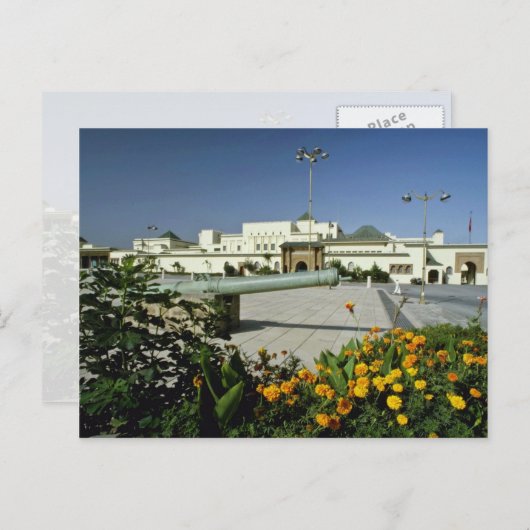 Königlicher Palast, Rabat, Hauptstadt Marokko flo Postkarte (Vorne/Hinten)