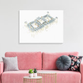 Königlicher Palast von El Pardo. Madrid Spanien Leinwanddruck (Insitu (Wohnzimmer))