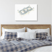 Königlicher Palast von El Pardo. Madrid Spanien Leinwanddruck (Insitu (Schlafzimmer))