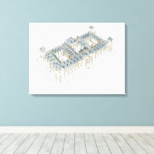 Königlicher Palast von El Pardo. Madrid Spanien Leinwanddruck (Insitu (Holzboden))