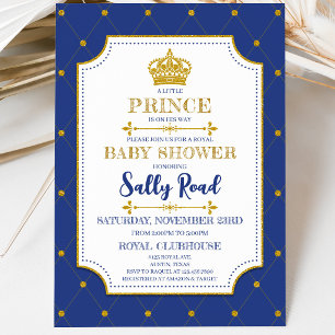 Königlicher Prinz Baby Shower Einladung