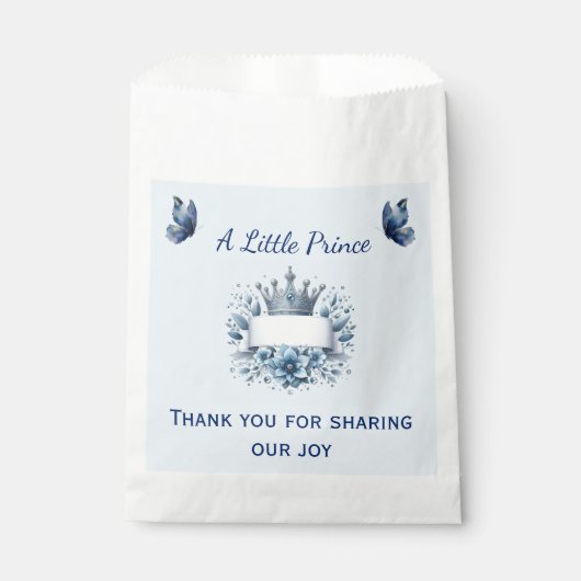 Königlicher Prinz Blaue Geschenktüte Geschenktütchen (Vorderseite)