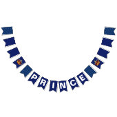Königlicher Prinz Crown u. Königsblau-Babyparty Wimpelkette (Alle)