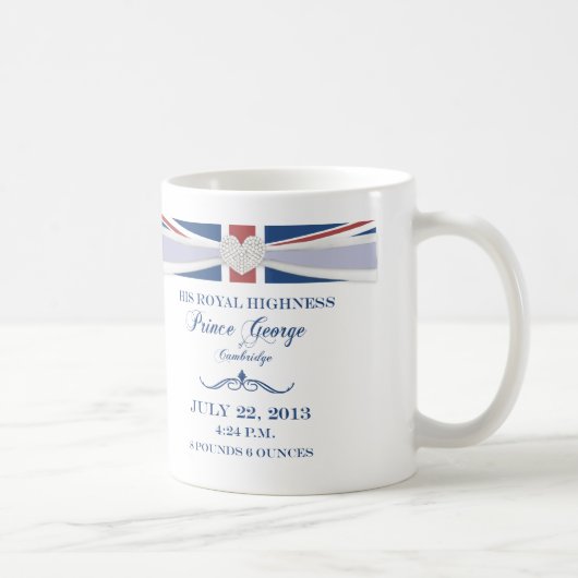 Königlicher Prinz George Baby Souvenir Mug Kaffeetasse (Rechts)