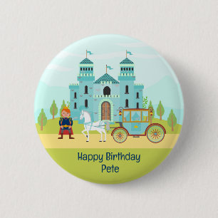 Königlicher Prinzen-Jungen-Geburtstagsfeier Button