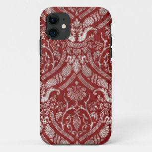 Königlicher Roter Damast Case-Mate iPhone Hülle