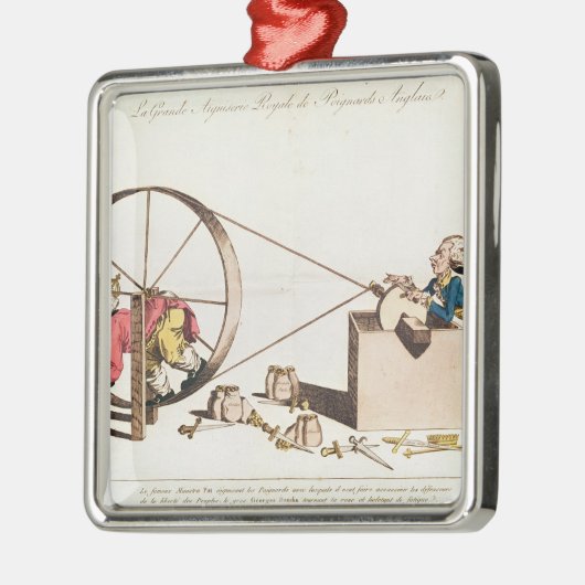 Königlicher schärfender Service Silbernes Ornament (Links)