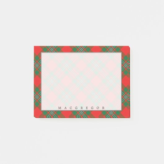 Königlicher schottischer Clan MacGregor Gregor Post-it Klebezettel (Vorderseite)