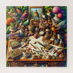 Königlicher Schreibtisch Vintage-Eleganz Suchen-un Puzzle