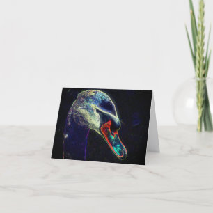 Königlicher Schwan Abstrakte Natur Kunst 