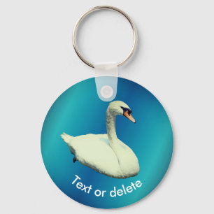 Königlicher Schwan Wildlife-Tier Personalisiert Schlüsselanhänger