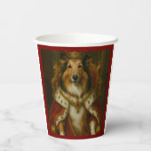 Königlicher Sheltie Pappbecher (Rückseite)