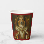 Königlicher Sheltie Pappbecher (Vorderseite)