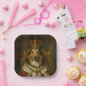 Königlicher Sheltie Pappteller (Party)
