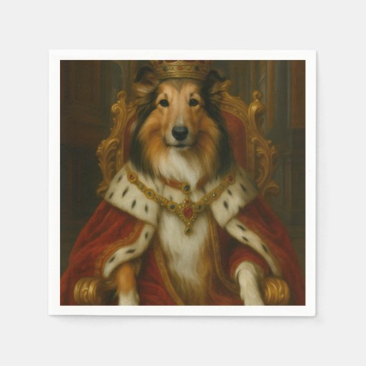 Königlicher Sheltie Serviette (Vorderseite)