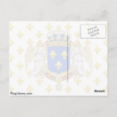 Königlicher Standard des Königreichs Frankreich, F Postkarte (Rückseite)