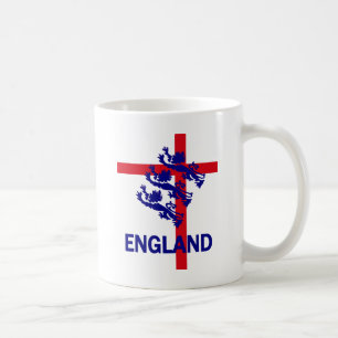 Königlicher Standard Englands und St- Georgekreuz Kaffeetasse