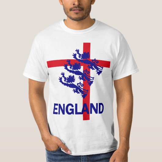 Königlicher Standard Englands und St- Georgekreuz T-Shirt (Vorderseite)