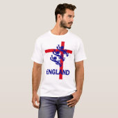 Königlicher Standard Englands und St- Georgekreuz T-Shirt (Vorne ganz)