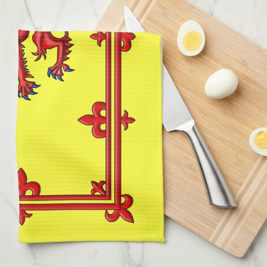 Königlicher Standard von Schottland Geschirrtuch (Viertel Falte)