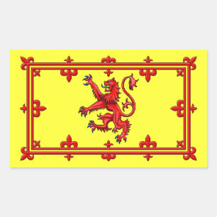 Königlicher Standard von Schottland Rechteckiger Aufkleber