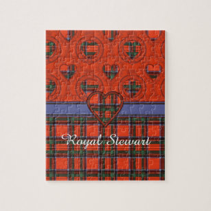Königlicher Stewart-Clan karierter schottischer Puzzle