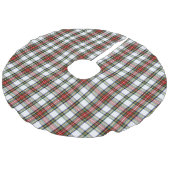 Königlicher Stewart kariert Leinenimitat Weihnachtsbaumdecke (Schrägansicht)