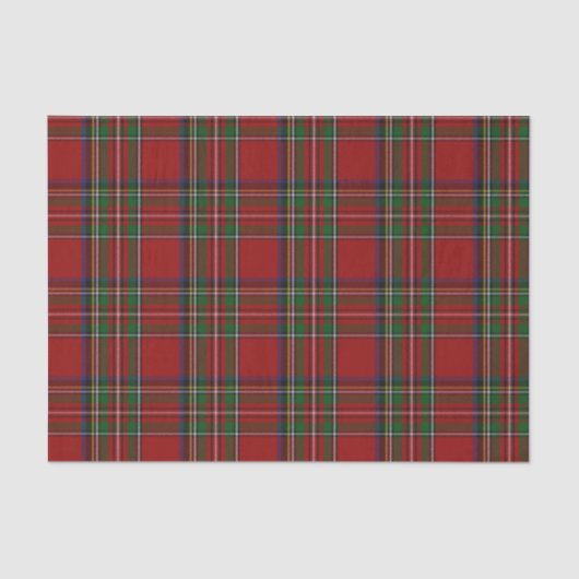 Königlicher Stewarttartan-kariertes Seidenpapier (Vorderseite)