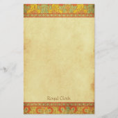 Königlicher Stoff - mittelalterliches Briefpapier (Vorderseite)